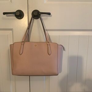 Tory Burch Pink Leather Tote Bag